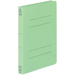 フラットファイルＶ樹脂とじ具　Ｂ６縦　緑　１０冊