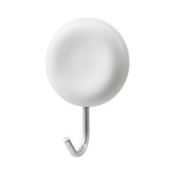 マグネットツールフック（丸）ホワイト　２個入