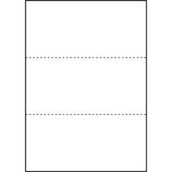マルチプリンタ帳票　Ａ４　白紙３面　１００枚