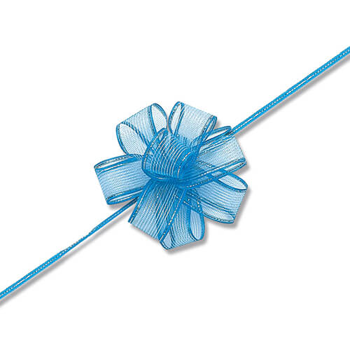 【廃番商品】ワンタッチフラワーリボン １７×２０ ミズ