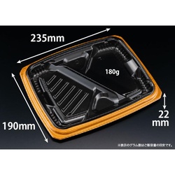 リスパック 弁当容器 バイオ マウント 24-19-2B 本体 セン茶