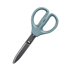 ハサミ　サクサ　フッ素・グルーレス刃　ブルー