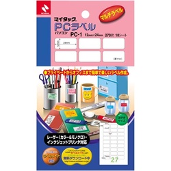 マイタックＰＣラベル　ＰＣ−１　２７片　１０枚