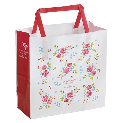 紙手提袋 ローズガーデンペーパーバッグ-4(50枚) ヘッズ