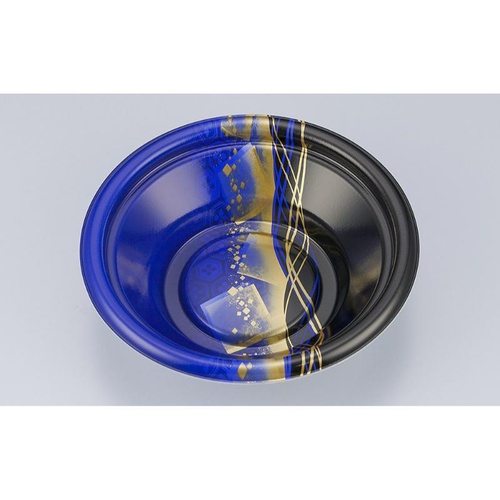 どんぶり容器 TN丸盛丼18 菱波青本体 シーピー化成