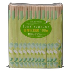 割箸 フォーシーズン 白樺元禄箸 100膳 大和物産
