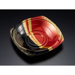 リスパック どんぶり容器 バイオPET 海専丼180B 本体 しつか赤