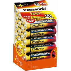 アルカリ乾電池　単４　２０本入