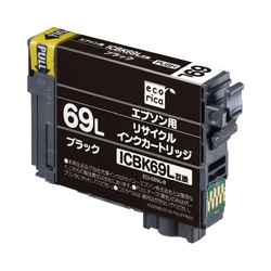 リサイクルインク　ＩＣＢＫ６９Ｌ　大容量ブラック