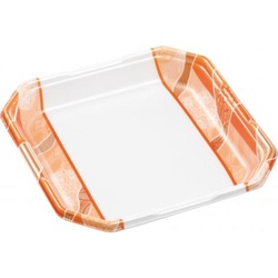 発泡トレー しゃぶしゃぶ2人浅LS 鮮彩オレンジ エフピコ