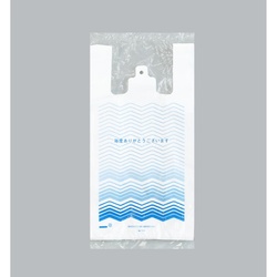 レジ袋 イージーバッグ 関西 No.40柄-1(波) 福助工業