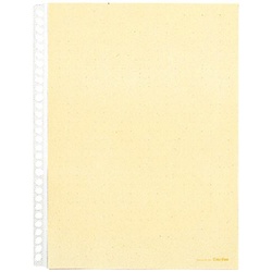 カラーベースポケット　Ａ４縦　３０穴　黄　１０枚