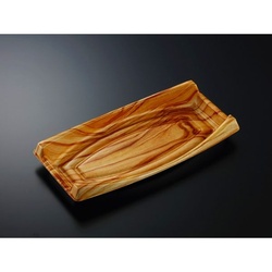 中央化学 刺身容器 CF 船 80 木理BR 本体