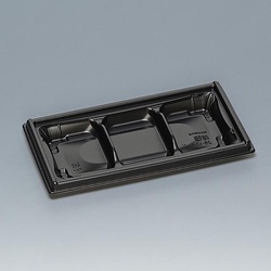 弁当容器 箱膳25-13-1H 黒 福助工業