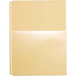 ハーフポケット厚口Ａ４Ｓ　黄×５