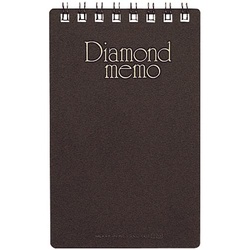 ダイヤメモ＜Ｍ＞黒　５ｍｍ幅罫　４０枚