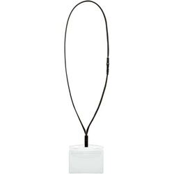 吊下げ名札セット（カードプロテクトタイプ）黒