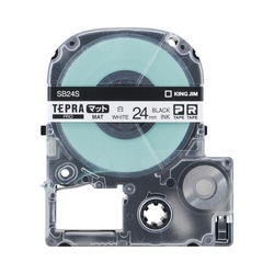 テプラ　ＰＲＯテープマット白ラベル２４ｍｍ黒文字
