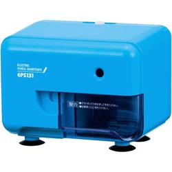 芯先調整機能付き電動シャープナー　横型　ブルー