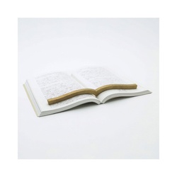 本に寄り添う文鎮（真鍮製）