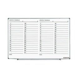 ホワイトボード軽量　６００×９００ｍｍ　月行事ヨコ