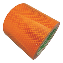 【廃番商品】日東エルマテ 高輝度プリズム反射テープ 90mm×5ｍ イエロー HTP90Y