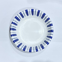 紙皿 十草柄デザインペーパーボウル(中) ペーパーウェア