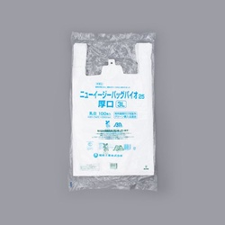 HDゴミ袋 ニューイージーバッグ バイオ25 厚口タイプ 3L 福助工業