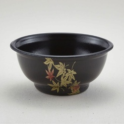 青葉紙業 どんぶり容器 D-2 もみじ内黒 本体