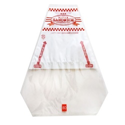 サンドウィッチ袋 PB-15 No.80 サンドイッチ ブロックあり 福重