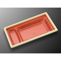 中央化学 弁当容器 CT WF-302-32 赤木目-BKL 本体