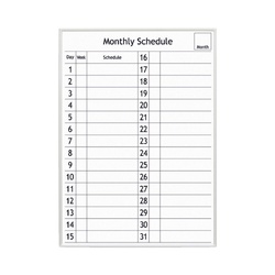 アプライマンスリースケジュールボード×５