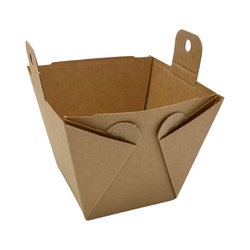 廣川 弁当容器 カフェキュートBOX 本体(茶)