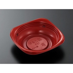 中央化学 軽食容器 CT 菜こまち 125 赤-BK 本体