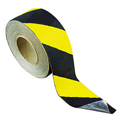 【廃番商品】滑り止めテープ50mm×18.3m　黄/黒　【ＨＥＳＫＩＮＳ アンチスリップテープ Ｃｏｎｆｏｒｍａｂｌｅ ５０×１８．３ｍ 黄色／黒】