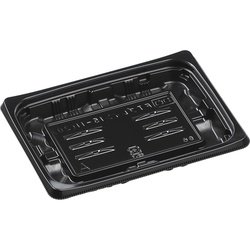 エフピコ 軽食容器 FTプレイン15-11(20) 本体 黒