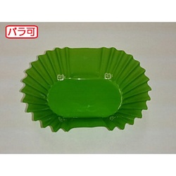 セイコー おかずカップ ラミケースOPP小判6号Dグリーン 500枚