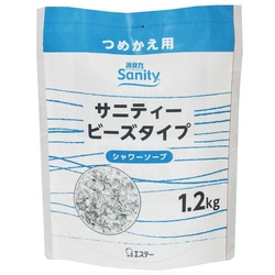 サニティービーズタイプ　Ｓソープ詰替１．２ｋｇ×６