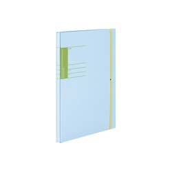 学校プリント用ガバットファイル　Ａ４Ｓ　青