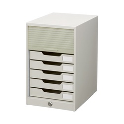 シャッターケース　引き出し７段　スチール引き出し