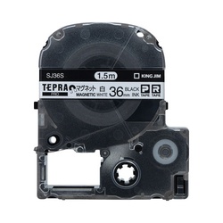テプラ　ＰＲＯテープ　マグネット白色３６ｍｍ黒文字