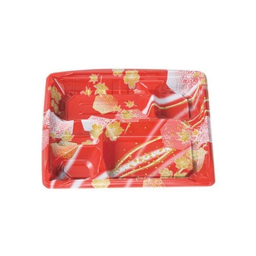 弁当容器 MS角弁 23-19-3 かなで赤本体 エフピコチューパ