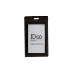 革製ネームカードケースＩＤｅｏ　タテ型　黒