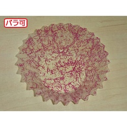 セイコー おかずカップ OPPソフトケース7F 雲龍柄 赤 500枚