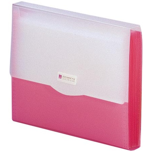 ドキュメントファイル　１３ポケット　レッド　１０冊