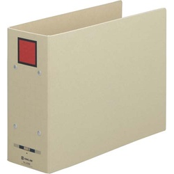 保存ファイルドッチ（両開き）Ａ４横背幅９４ｍｍ赤