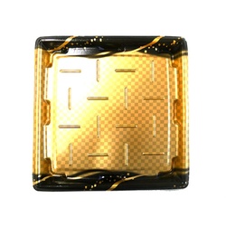 惣菜容器 MTD27-27平 本体 波格子金 エフピコ