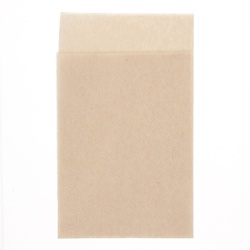 イデシギョー 紙ナプキン 4折 ポリ入 2/3タイプ 未晒 100枚/袋