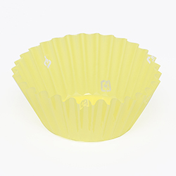 【廃番商品】ナニワ紙工 PETカップケース パステルイエロー 8F 500枚