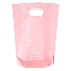 スタンド袋 ドットPPスタンドバッグ ピンク-2(50枚) ヘッズ